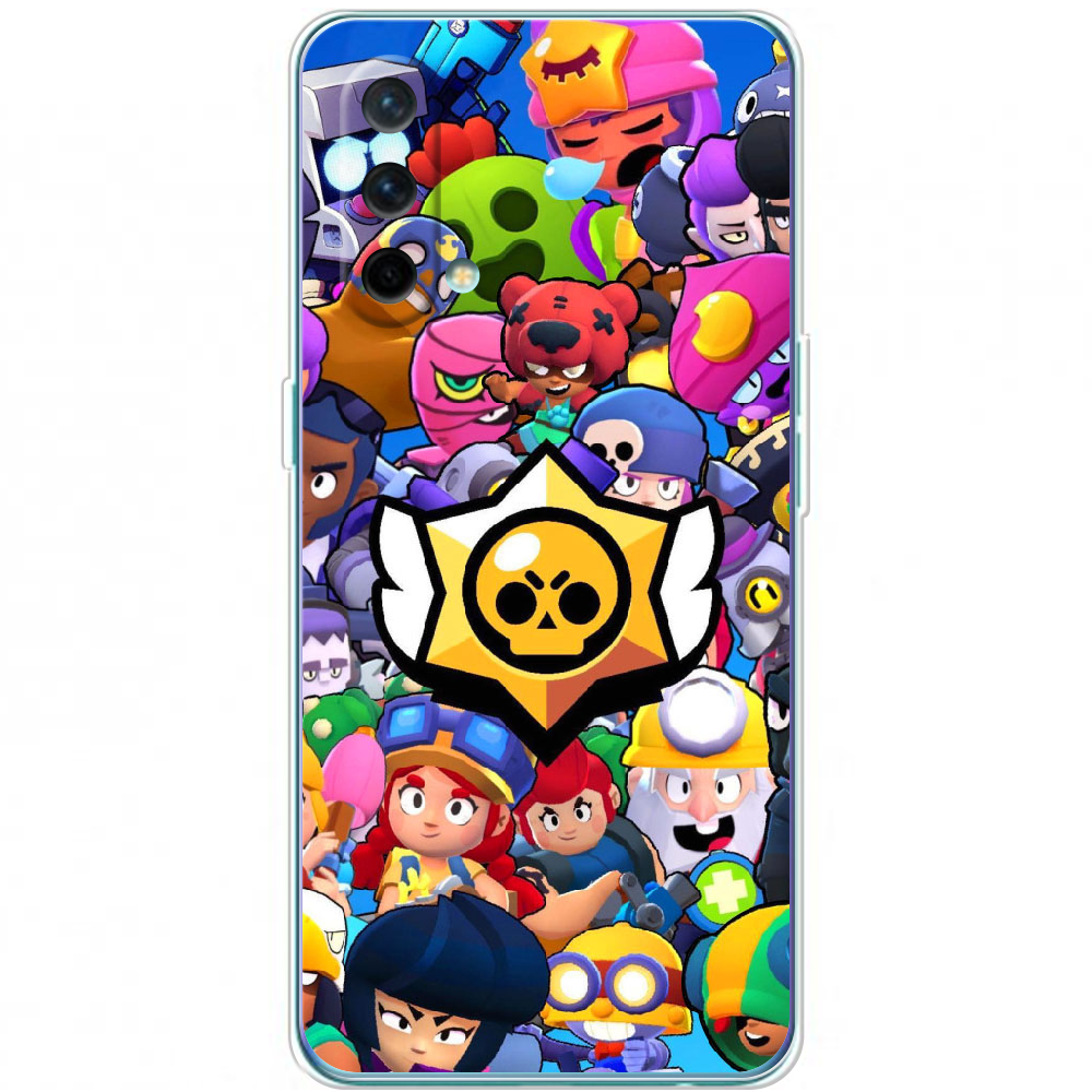 Чехол BoxFace OnePlus Nord CE 5G Brawl Stars Прозрачный силикон (44513-up2389-44513)