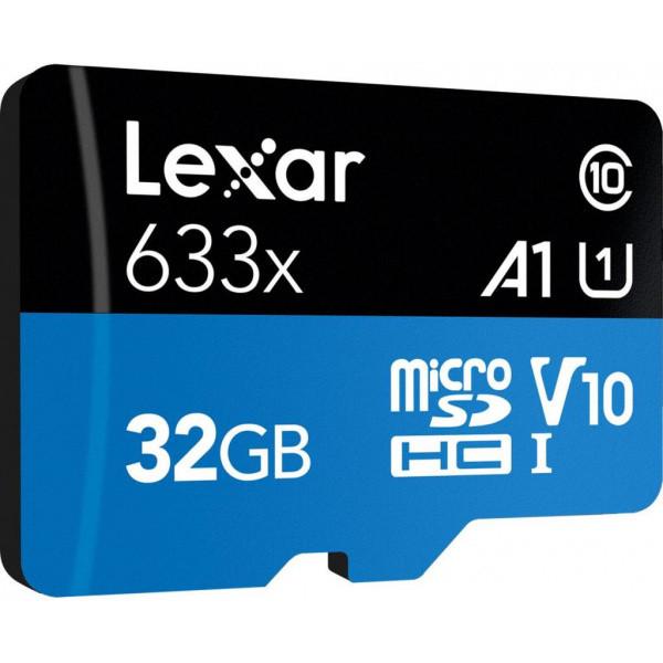 Карта памяти Lexar 32GB microSDHC class 10 UHS-I 633x (LSDMI32GBB633A) - фото 2