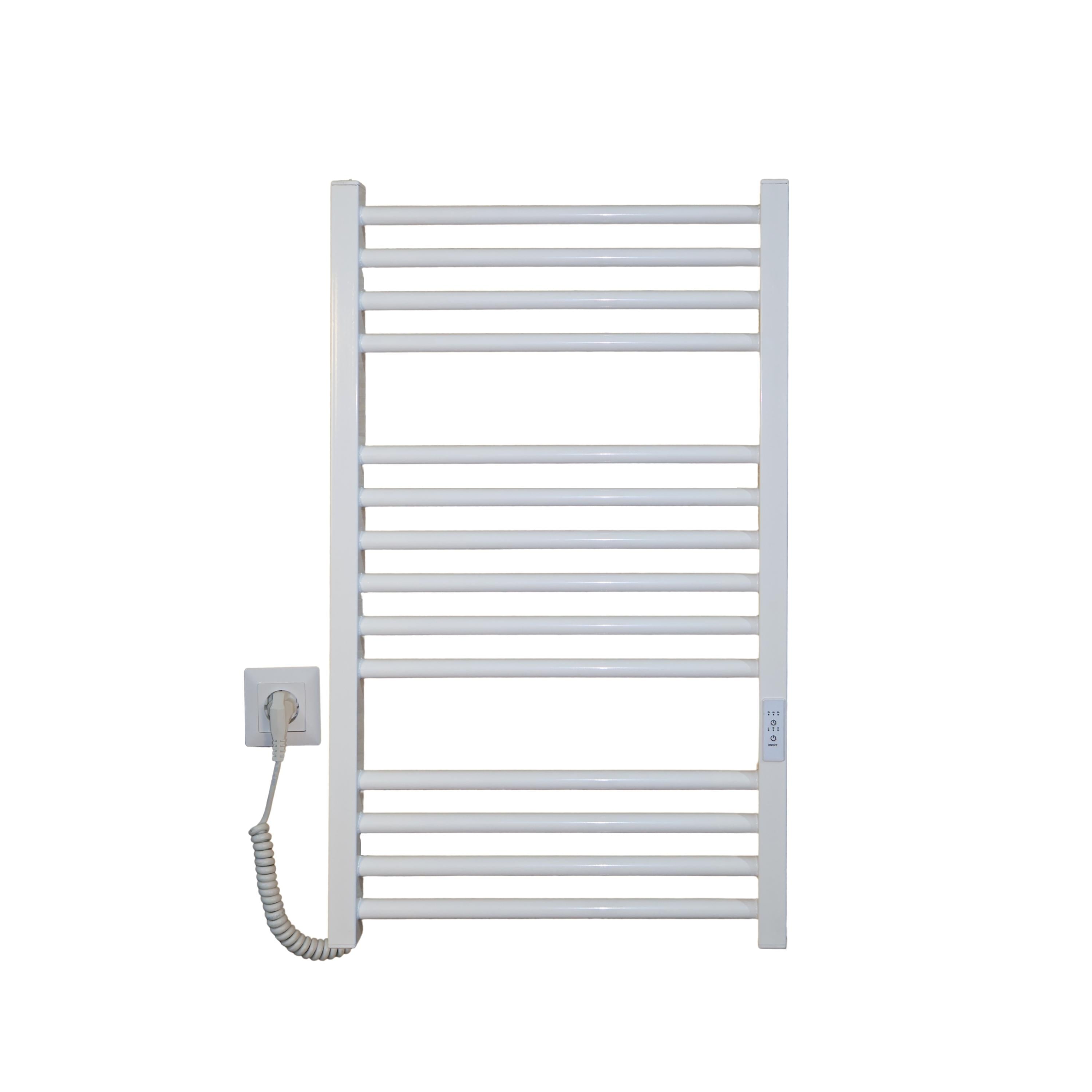 Полотенцесушитель электрический Carino ARIANNA с контроллером 790х490 мм Белый глянец (28496664)