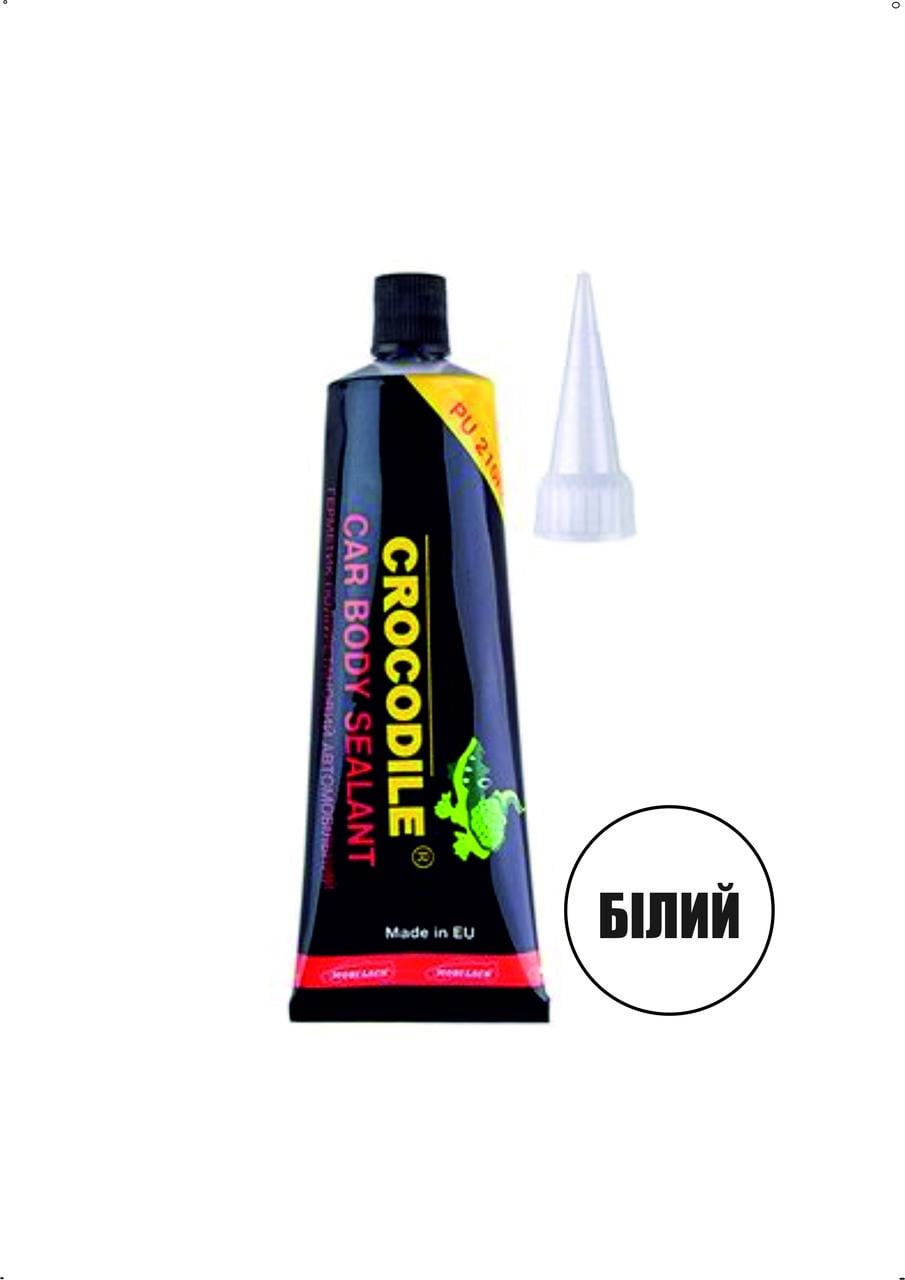 Герметик полиуретановый Crocodile кузовной для швов 60 мл Белый (28716098)