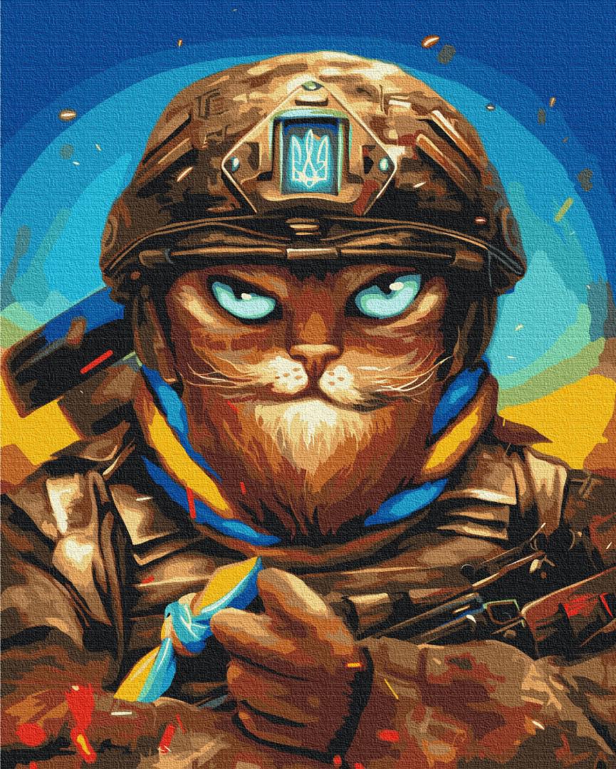 Картина по номерам Brushme Мужественный Котик 40x50 см (BS53248)