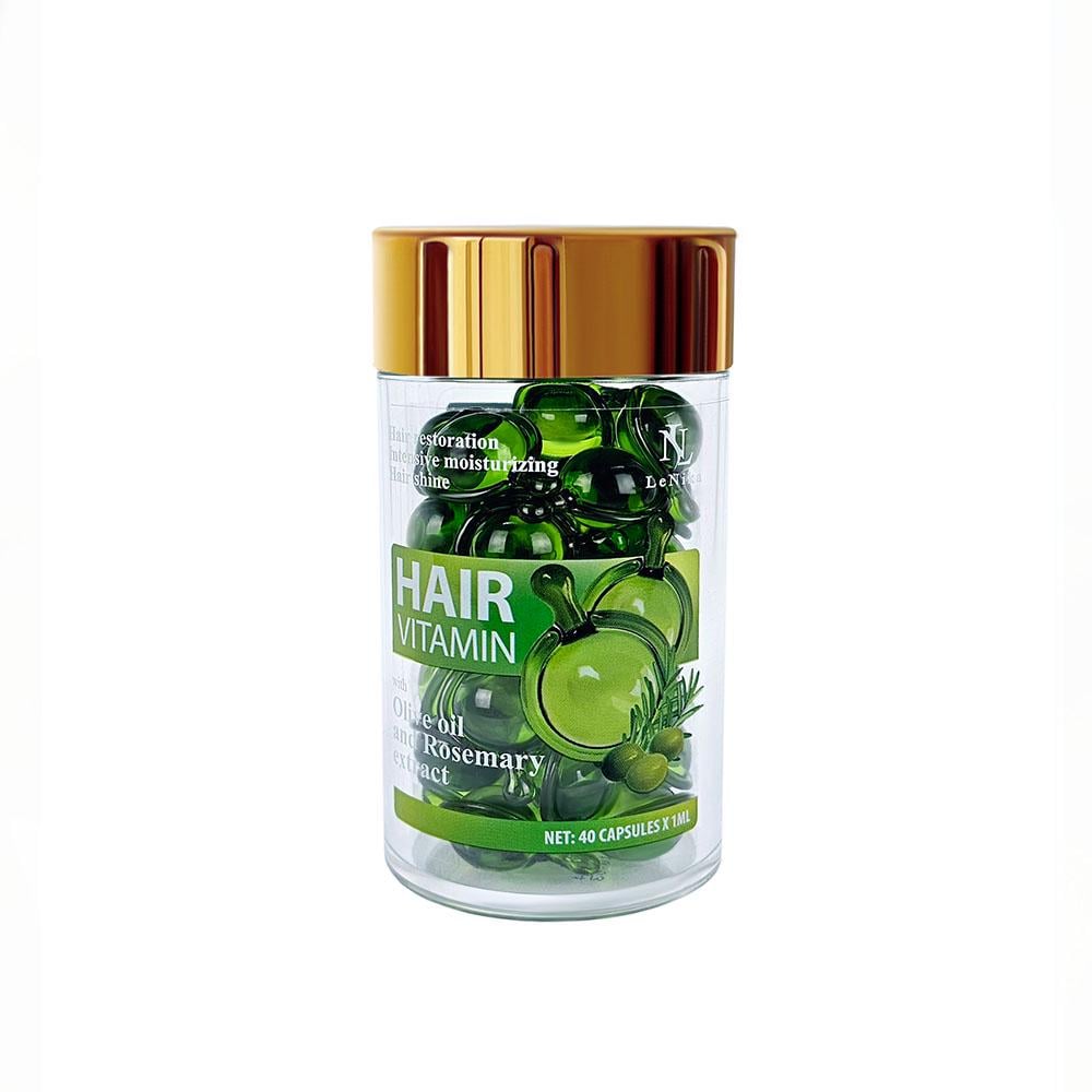 Витамины для волос LeNika с оливковым маслом и экстрактом розмарина 40 капсул