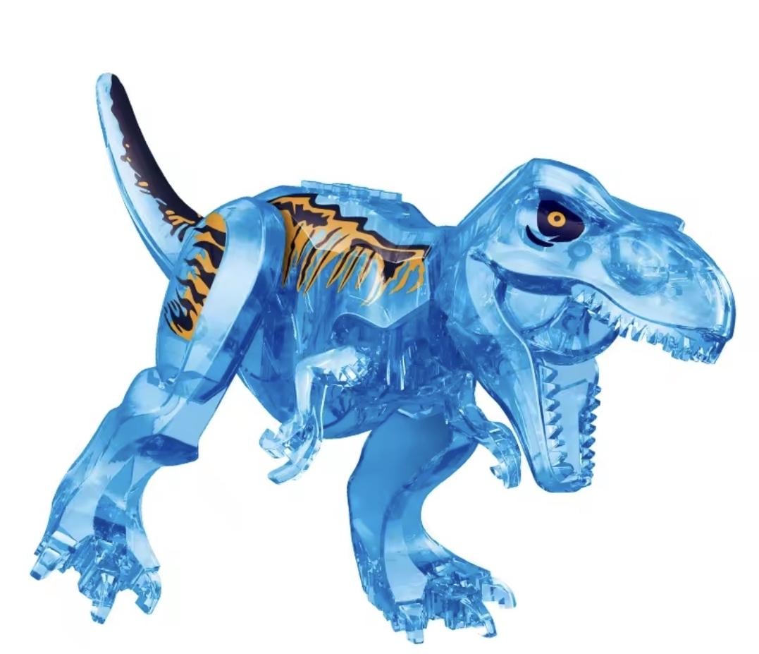 Конструктор Тиранозавр Рекс Тірекс T-REX Jurassic World 28х17 см Блакитний крижаний льодяний (34141221)