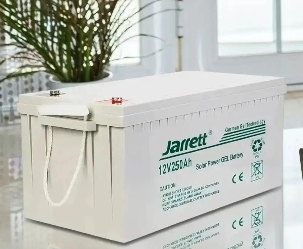 Аккумулятор гелевый Jarrett 18 А 12V 250 Ah M6 Светло-серый (opt-20963) Аккумулятор гелевый Jarrett 18 А 12V 250 Ah M6 Светло-серый (opt-20963)