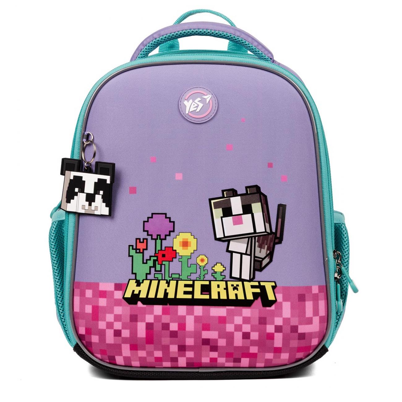 Шкільний рюкзак каркасний з ортопедичною спинкою YES Minecraft Pinky H-100 (550094/995066) - фото 7