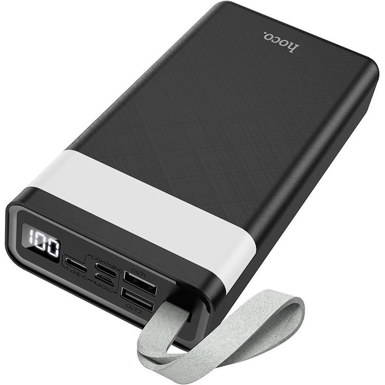 Внешний аккумулятор Hoco J73 Powerful 30000 mAh 10W Black (739414) - фото 2