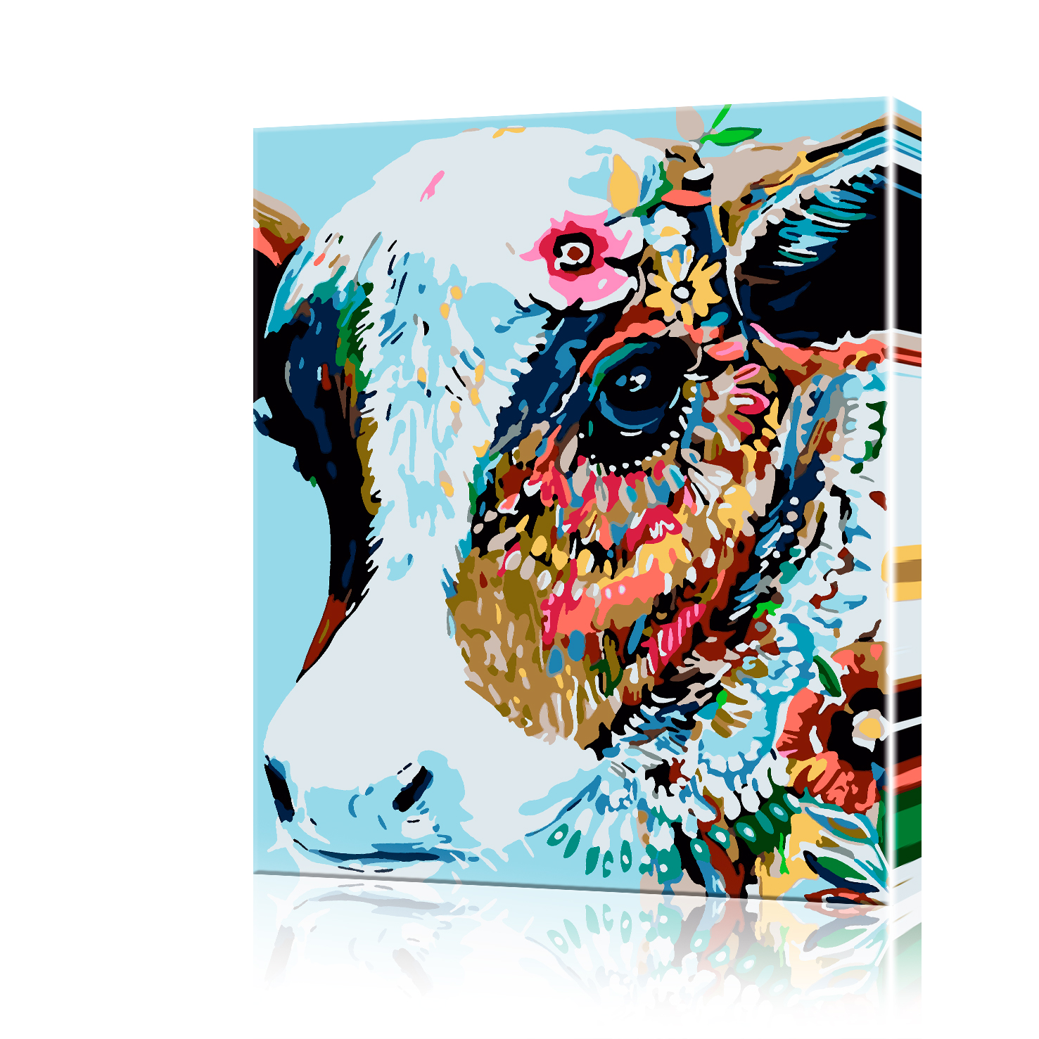 Картина по номерам ArtSale Красивая корова PBN0763 40х50 см
