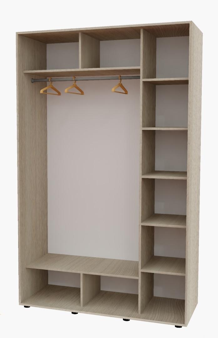 Корпус шкафа-купе Алекса 160х60х220 см Дуб шамони светлый