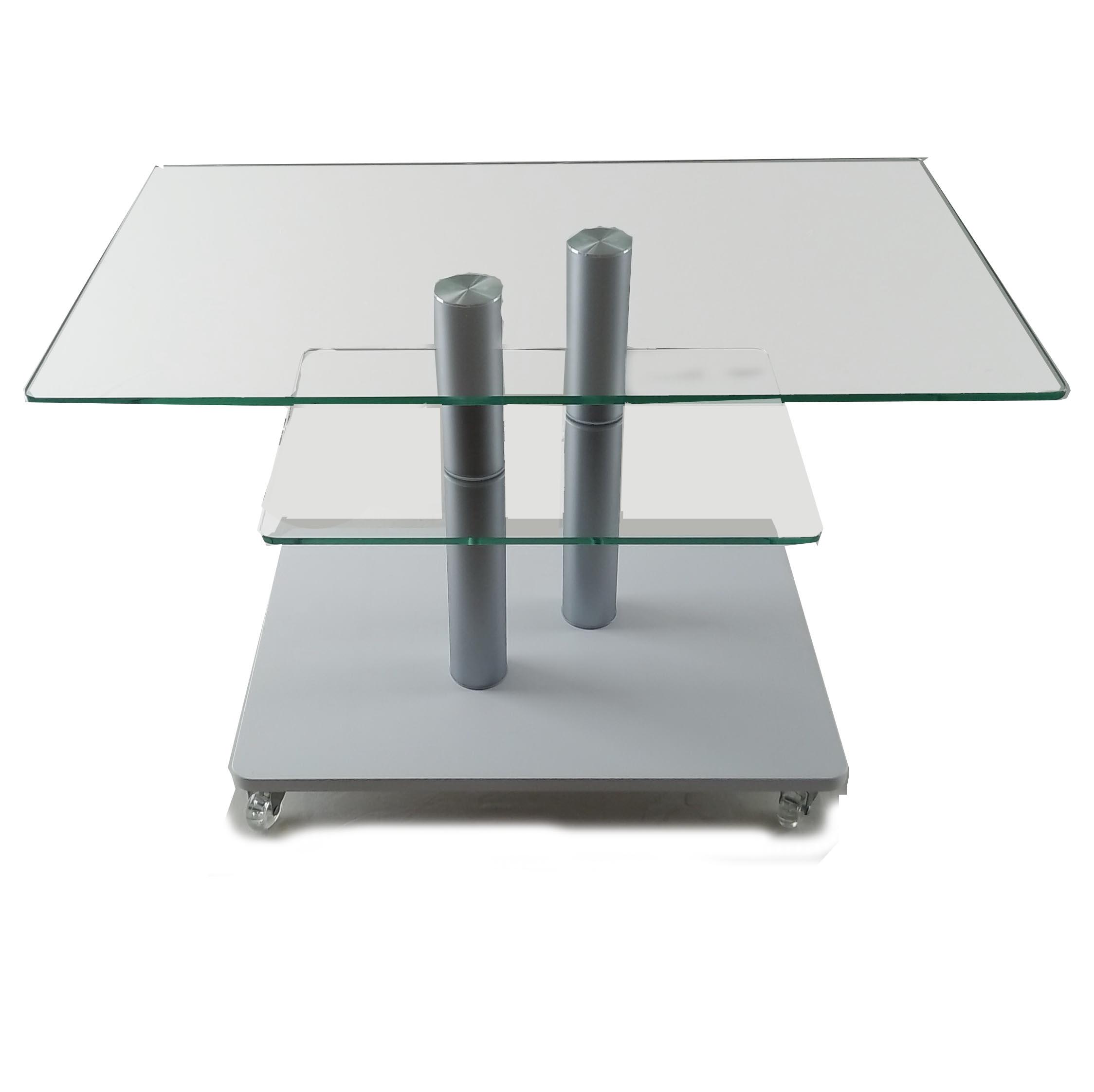 Стол журнальный стеклянный Commus Bravo Max P cc-white-2alm60 Белый (433820250) - фото 4 Стол журнальный стеклянный Commus Bravo Max P cc-white-2alm60 Белый (433820250) - фото 4