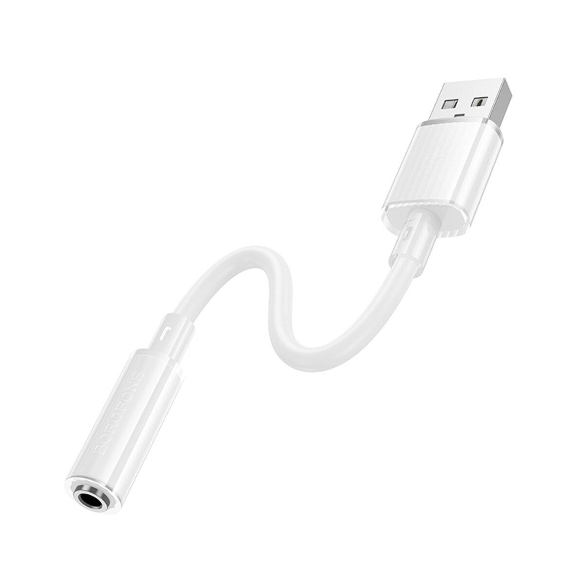 Переходник Borofone BV22 USB-A to 3,5 мм White (24998448)
