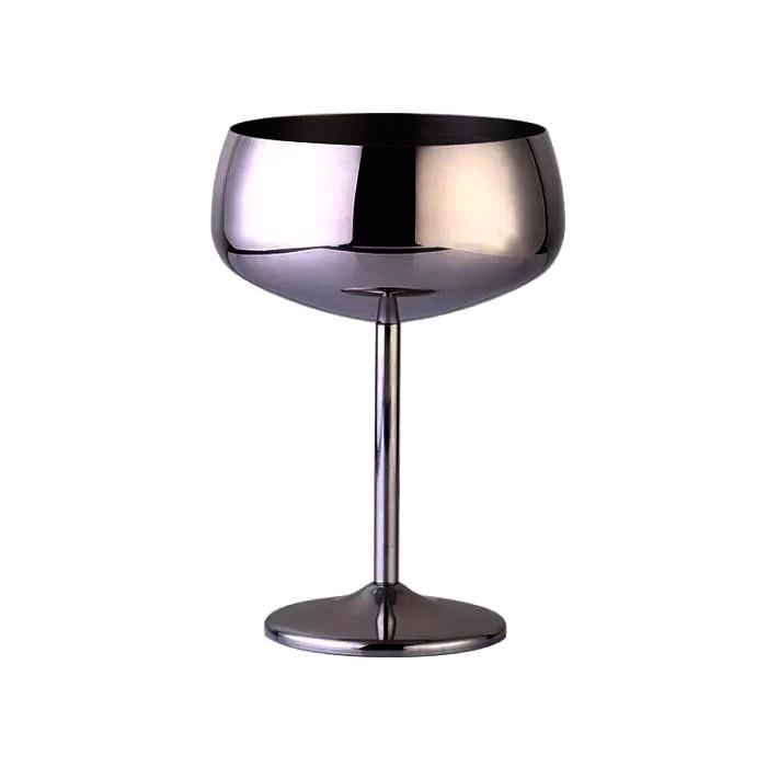 Бокал купе для коктейлей Remy-Decor 410 мл из нержавеющей стали Черный