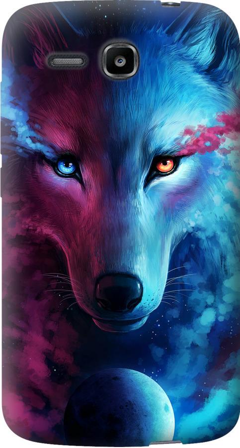 Чехол на Huawei Ascend Y600 Арт-волк (3999u-486-42517)