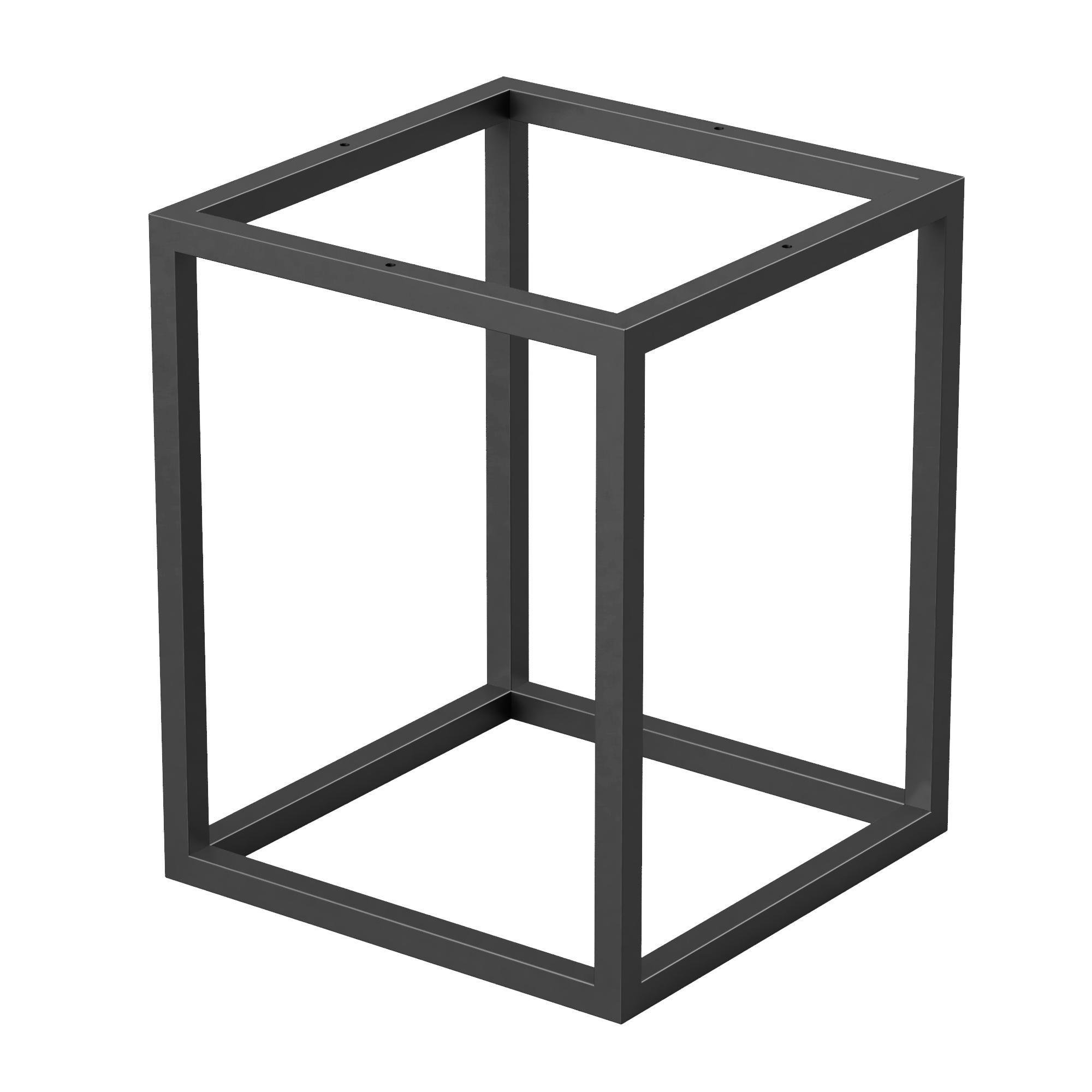 Каркас для журнального столу з металу 340х340 мм H 420 мм Чорний (1067) Каркас для журнального столу з металу 340х340 мм H 420 мм Чорний (1067)