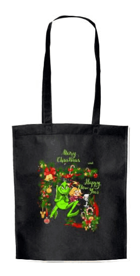 ЭКО-сумка для шопинга Merry Christmas And Happy New Year Grinch ЭКО-сумка для шопинга Merry Christmas And Happy New Year Grinch