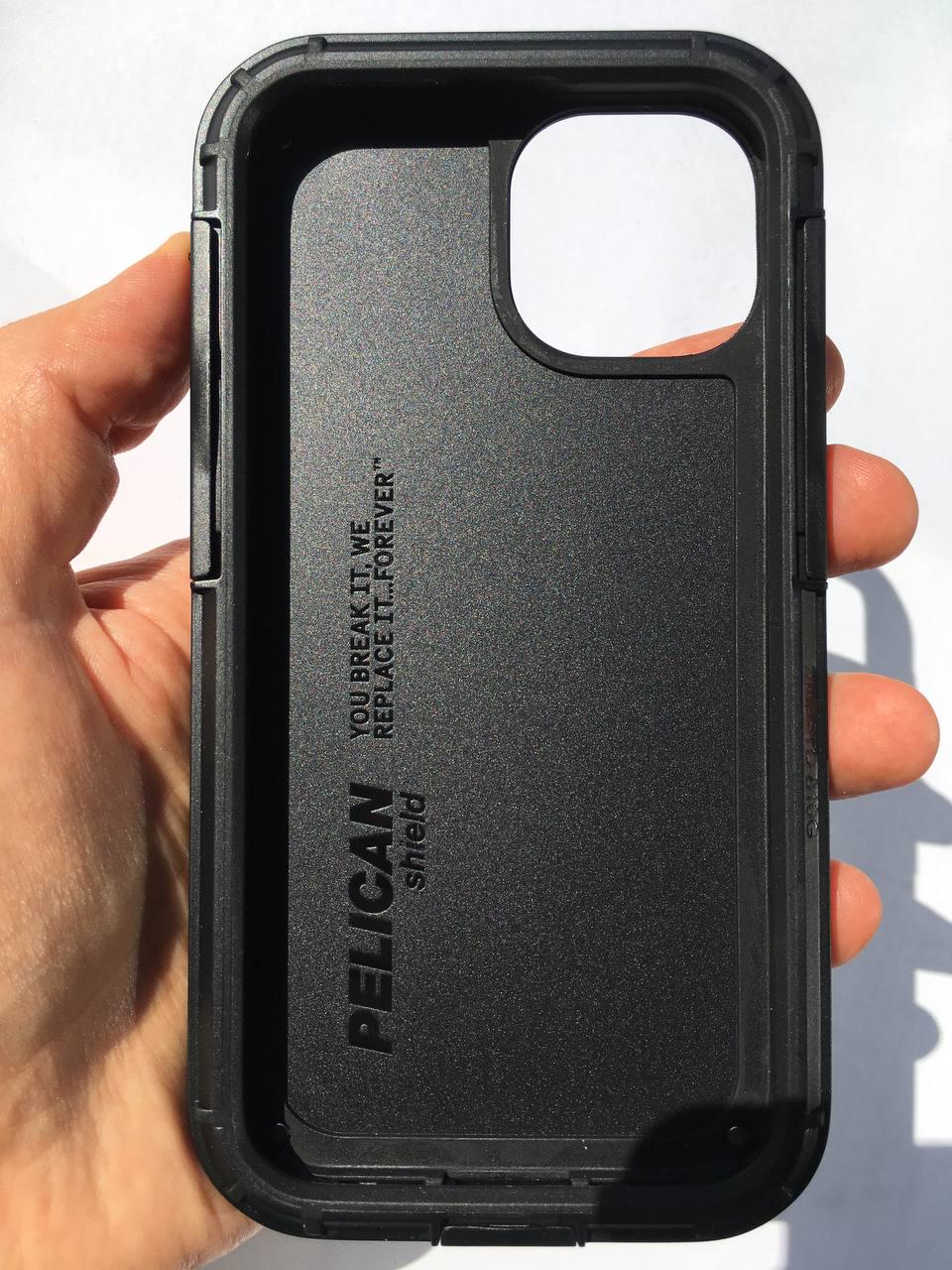 Чохол протиударний з кліпсою тактичний мілітарі Pelican Shield Kevlar для iPhone 13/14 (6.1") Black - фото 18