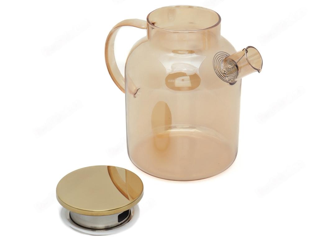 Графин Stenson R92908 стеклянный с металлической крышкой 1,8 л (602797) - фото 3