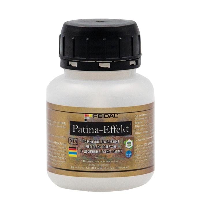 Патина декоративная для состаривания металлических изделий Feidal Patina-Effekt эффект меди 0,1 л Желтый - фото 1 Патина декоративная для состаривания металлических изделий Feidal Patina-Effekt эффект меди 0,1 л Желтый - фото 1