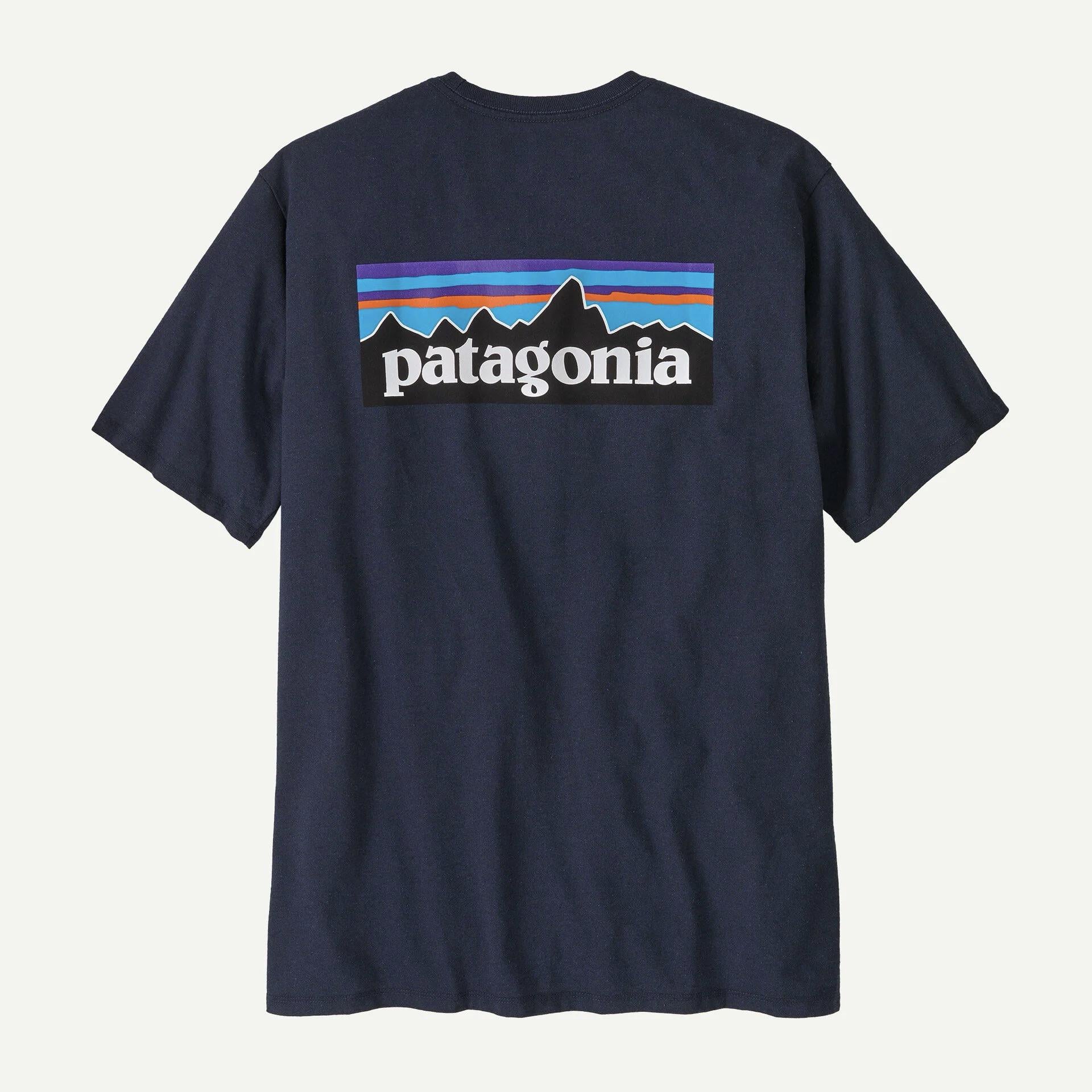 Футболка мужская хлопчатобумажная Patagonia Men's P-6 Logo Responsibili-Tee L Cиний (3323487)