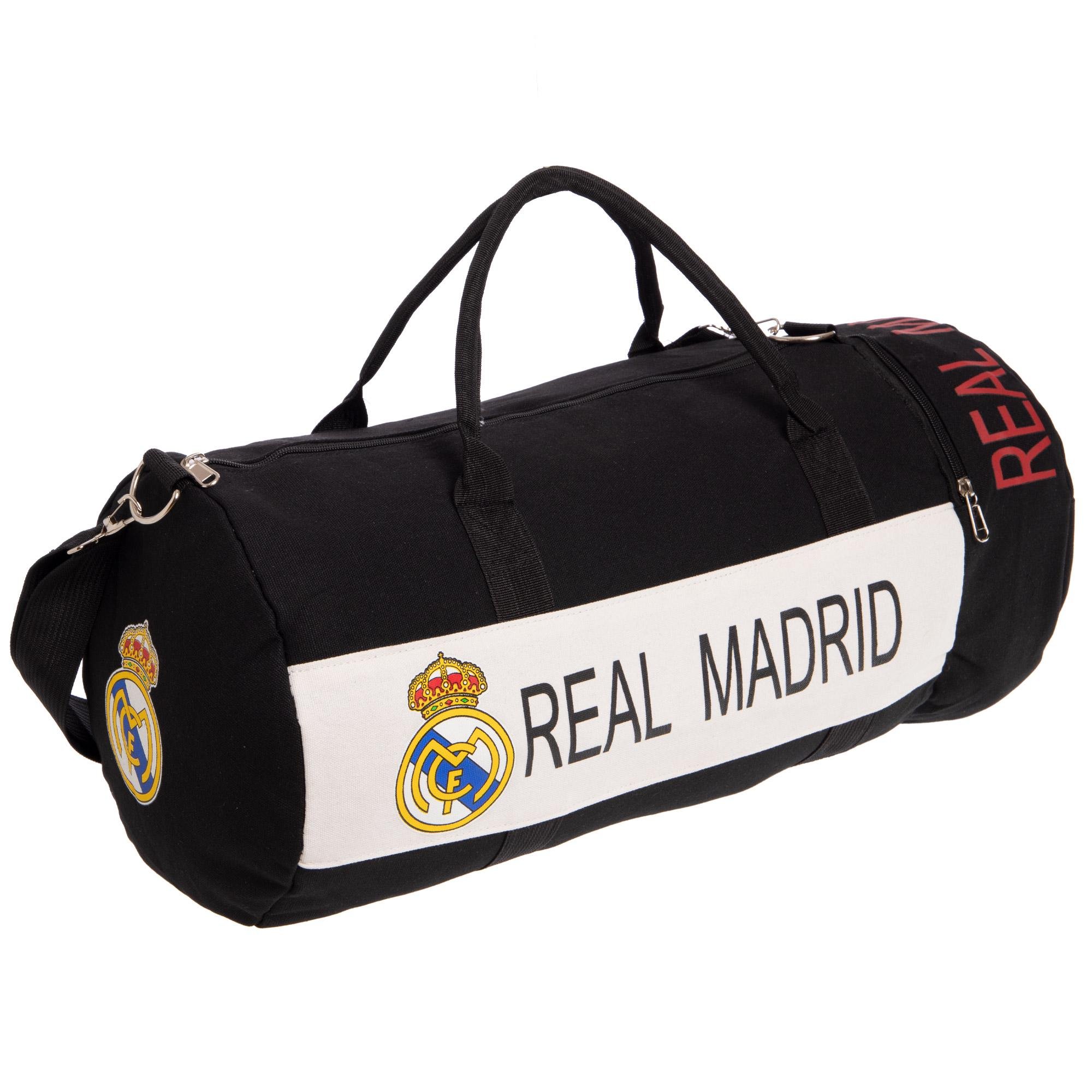 Сумка для тренировок клубная Zelart REAL MADRID SP-Sport GA-5633-4 Черно-белый (DR007241)
