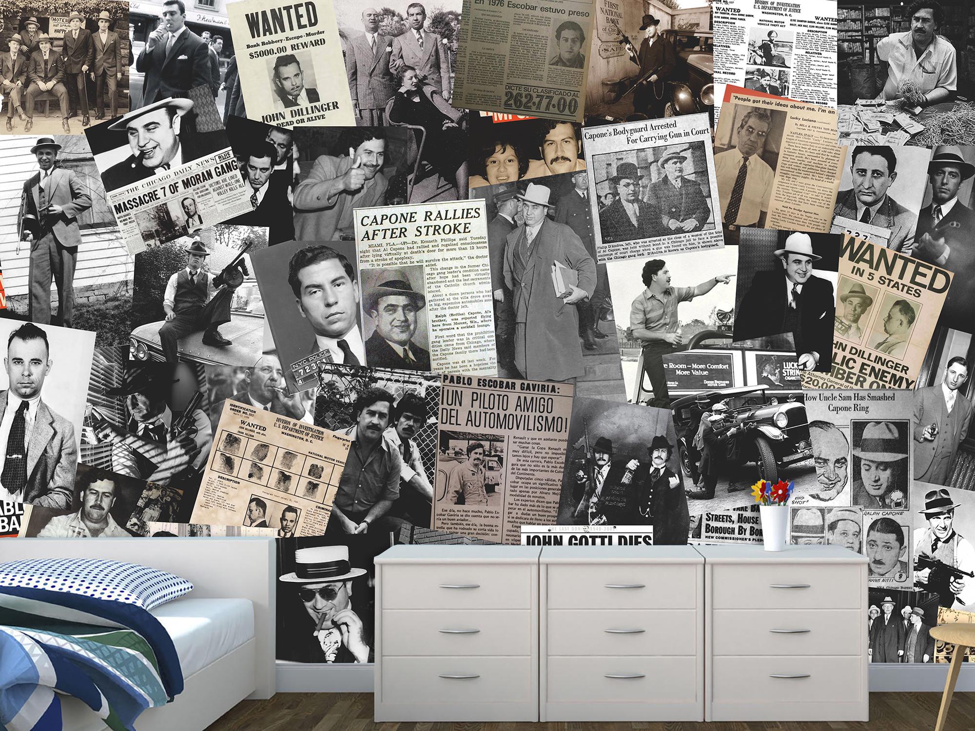 Фотообои флизелиновые Гангстеры и мафия винтажные 230х345 см (SPF-076/6)