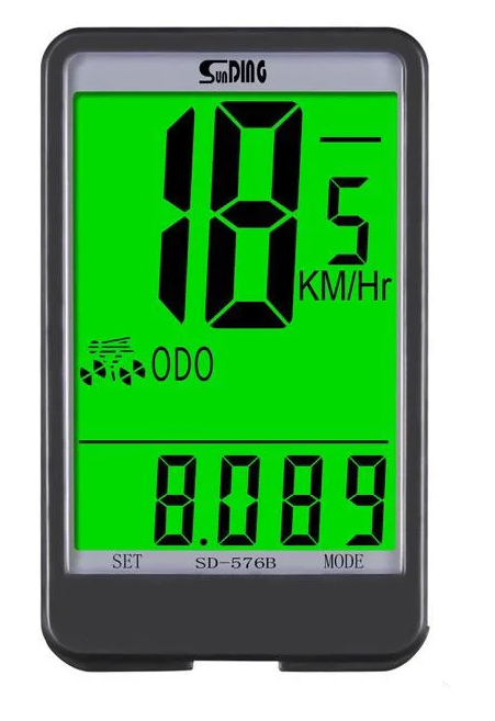 Велокомп'ютер SunDing SD-576B спідометр одометр велосипедний комп'ютер (13353925)