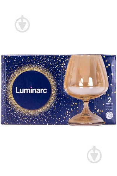 Набор бокалов Luminarc Celect Gold золотой мёд 410 мл для коньяка 2 шт P9308/1 LUM - фото 2