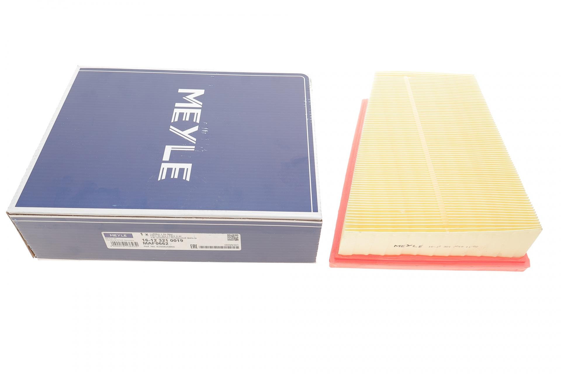 Фільтр повітряний Meyle для Renault Kangoo II 1,5 Blue dCi 19-/Megane/Scenic 1,9 dCi 03-08/2,0 dCi 09- (16-12 321 0019)