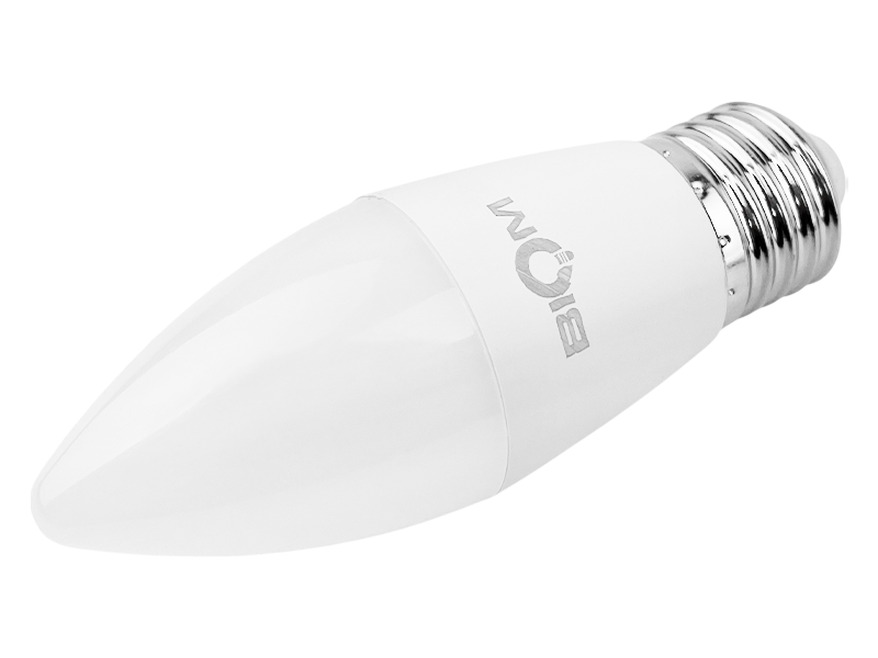 Лампа светодиодная Biom ВТ-706 C37 10W E27 4500K матовый (9938)