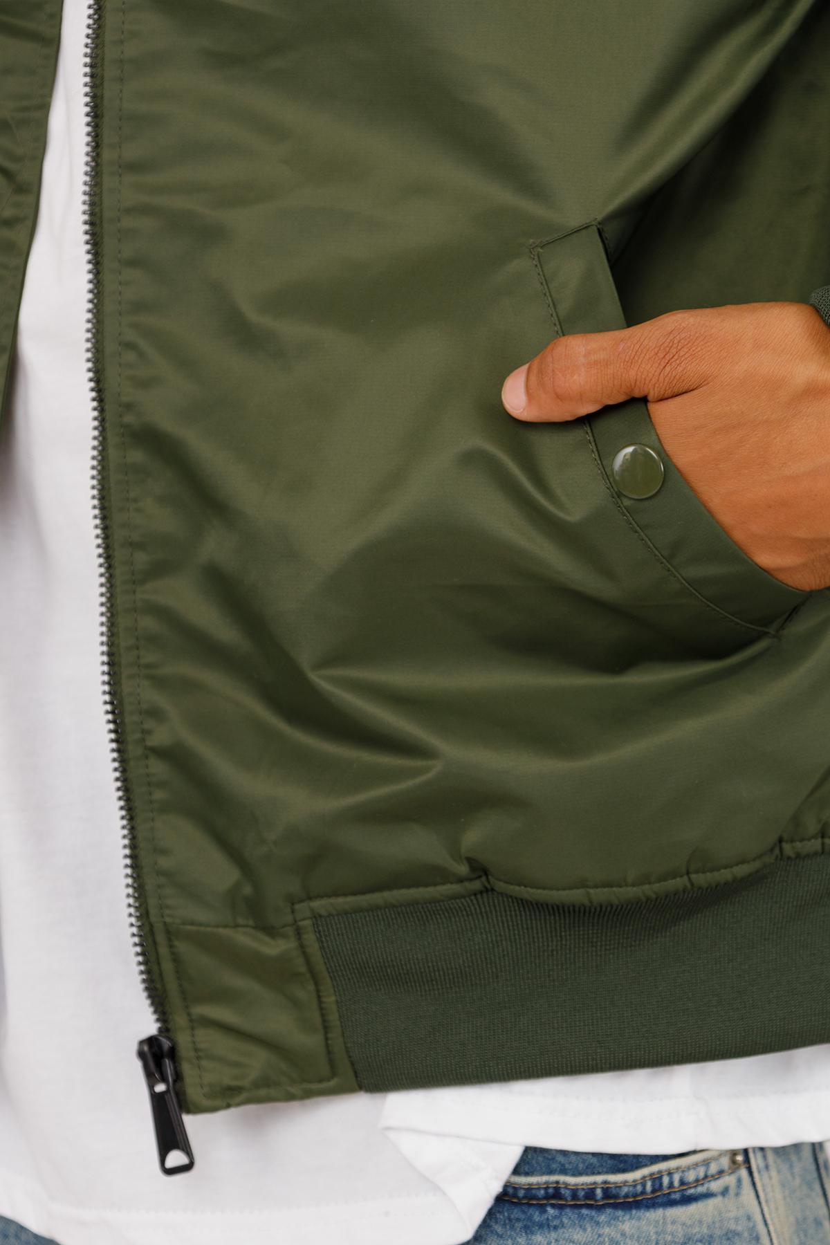 Куртка мужская ЦБ-00254583 р. 52 Хаки (28422140) - фото 5 Куртка мужская ЦБ-00254583 р. 52 Хаки (28422140) - фото 5
