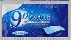 Отбеливающие полоски для зубов 9D WHITE Teeth Whitening Strips от зубного налета 1 пара (0150200) - фото 4