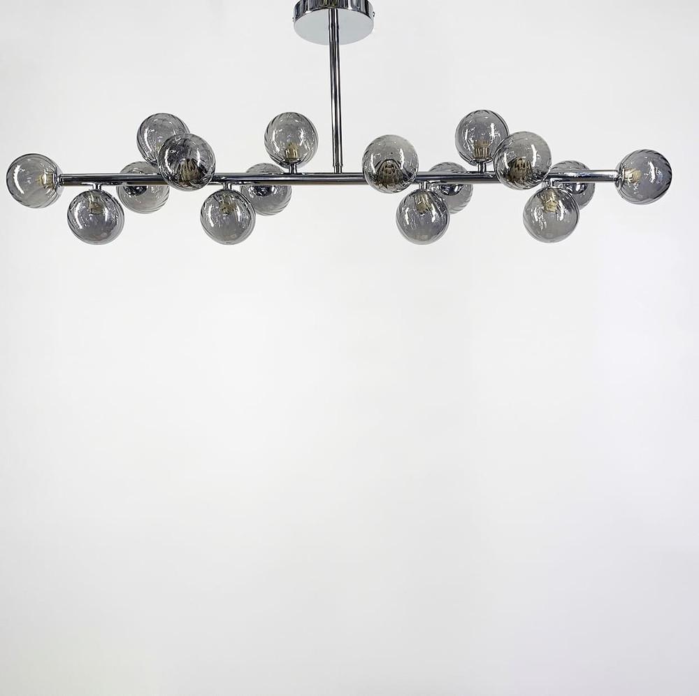 Люстра удлиненная Arte Lamp Bolla 100 см Хром/Графитовый (MJ 17L CH+GR)