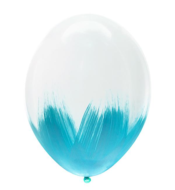 Воздушные шарики Paint 3 шт. 30 см Blue