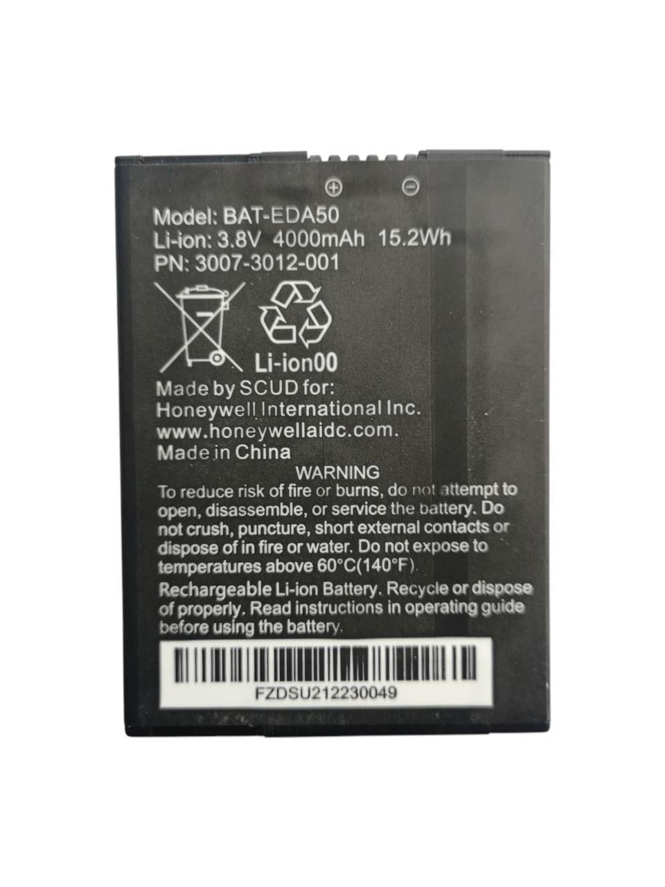 Аккумулятор для Honeywell BAT-EDA50K/51/51K/EDA70/EDA71 50129589-001 4000mah 15,2Wh (000013353)
