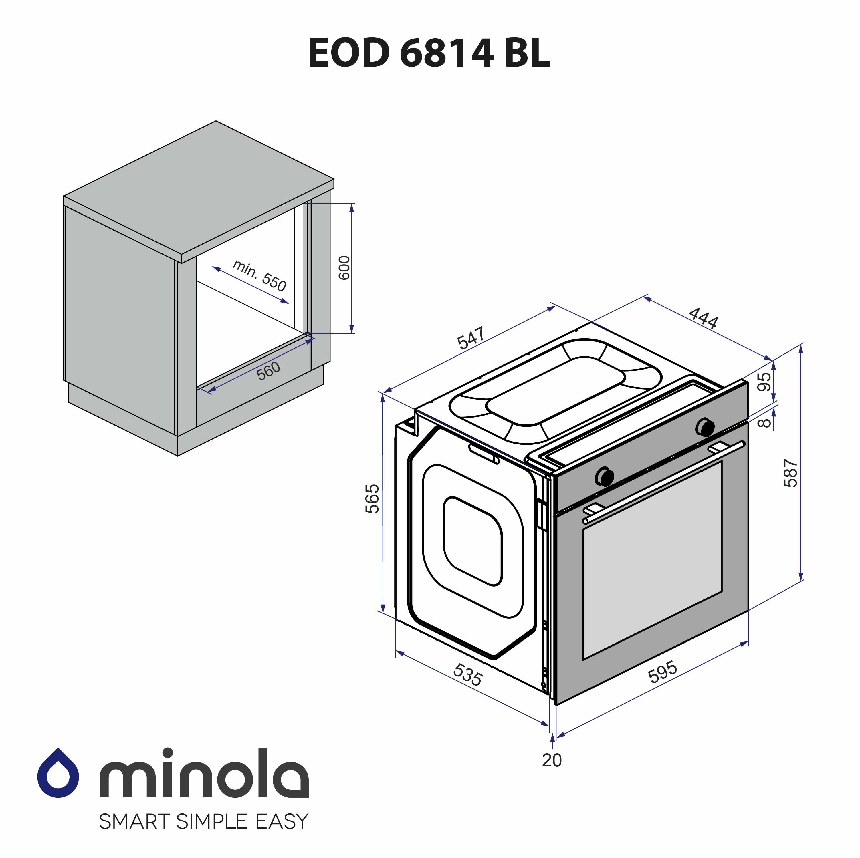 Духова шафа Minola EOD 6814 BL - фото 14