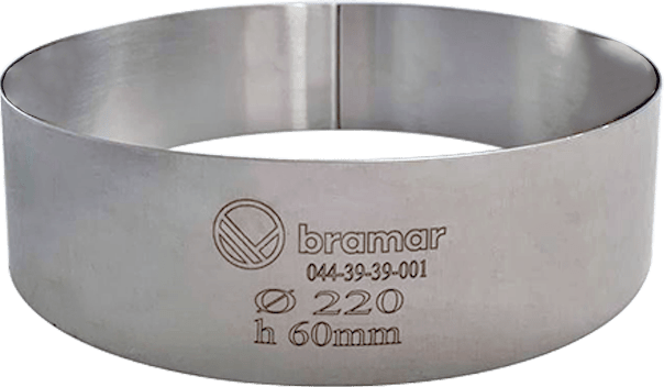 Кольцо кондитерское Bramar нержавеющая сталь 1 мм Ø220 (H60)
