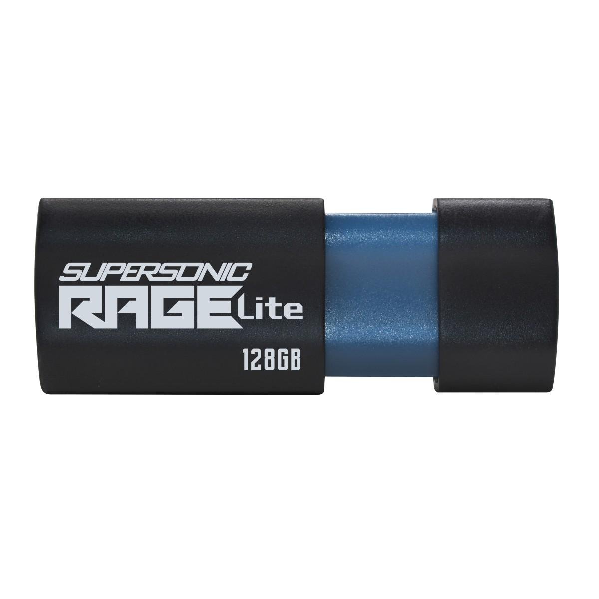 Флэш-память USB Patriot Rage Lite PEF128GRLB32U 128 Гб USB 3.2 GEN 1 Черный/Синий (26075517)