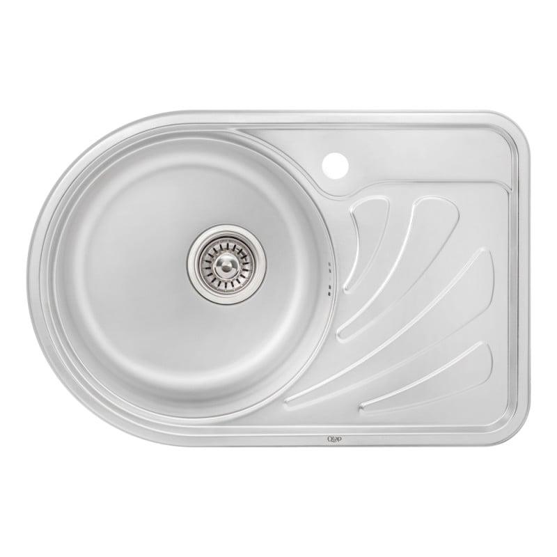 Мойка кухонная Q-tap 6744L Satin 0,8 мм (QT6744LSAT08)