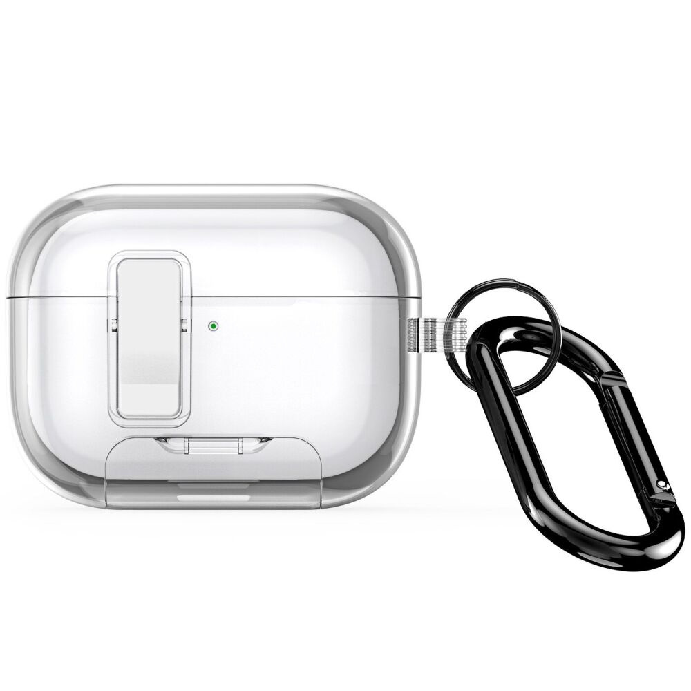 Чехол противоударный Dux Ducis PECR для наушников Apple AirPods Pro 3 с карабином Clear (3151768494)