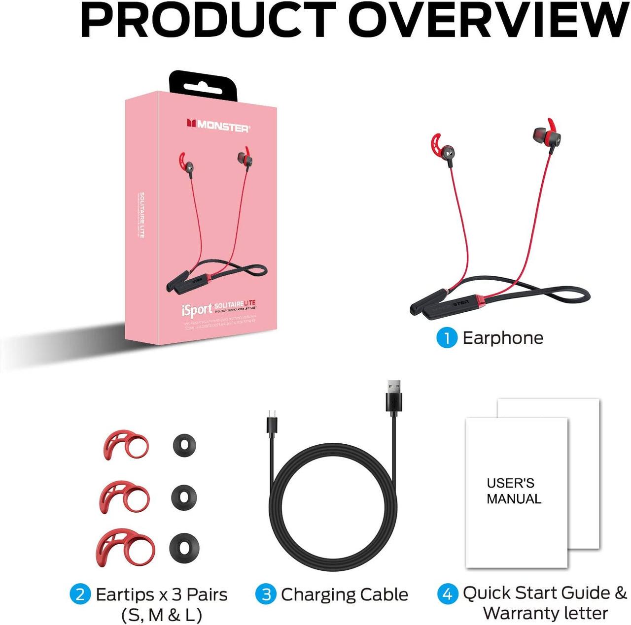 Наушники беспроводные Monster iSport (1652663919) - фото 2