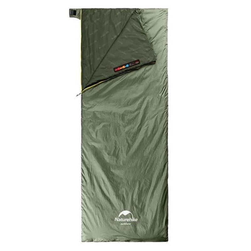 Спальный мешок Naturehike Summer LW180 NH21MSD09 правый 15°C M 190 см Зеленый (6927595777930-R)