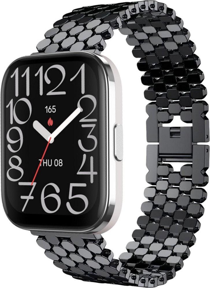 Браслет металлический Scaly для Amazfit Bip 5 Unity Black (37079-2B)