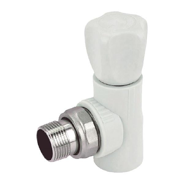 Вентиль радиаторный угловой KOER K0167.PRO PPR 20х1/2" с американкой (KP0216) Вентиль радиаторный угловой KOER K0167.PRO PPR 20х1/2" с американкой (KP0216)
