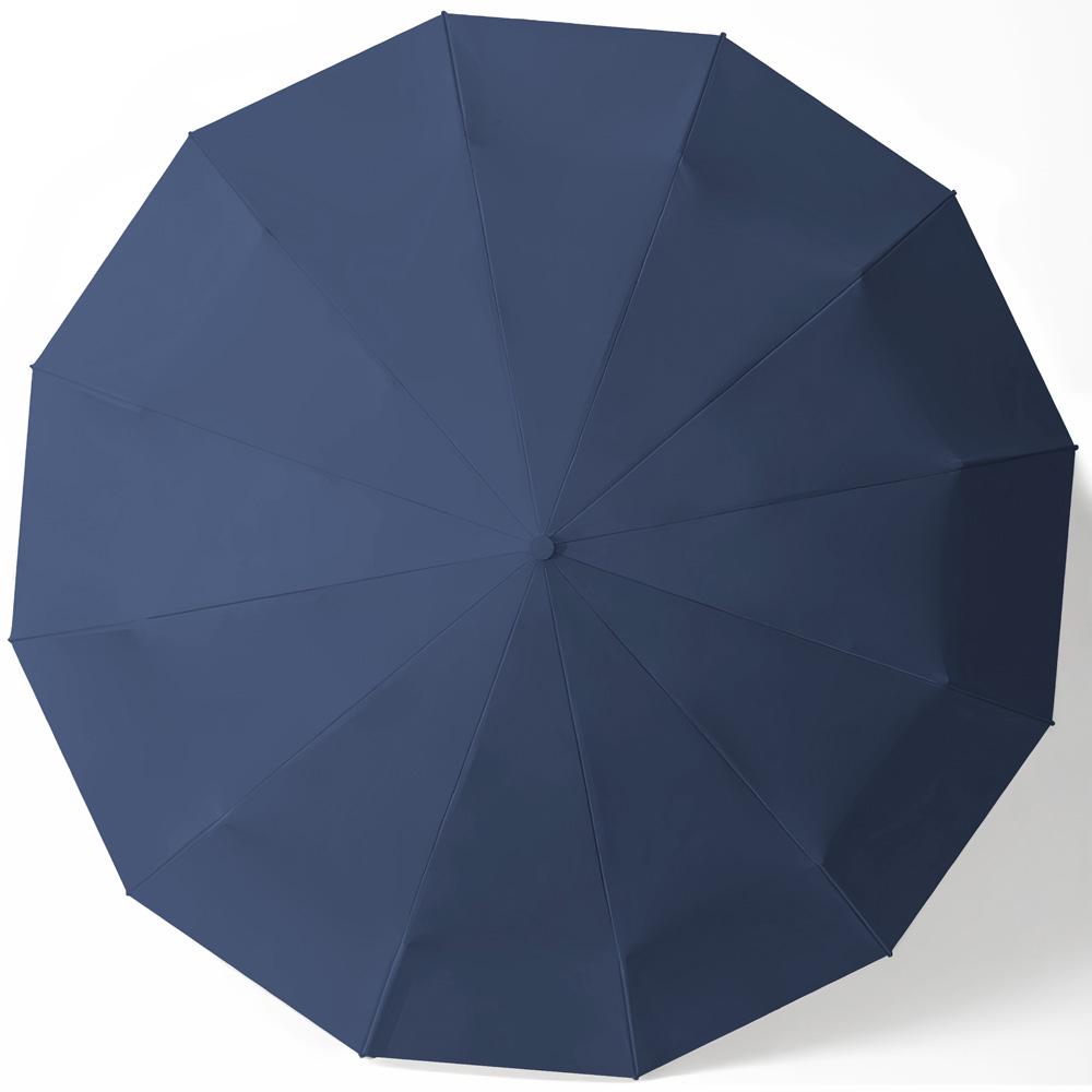 Зонтик автоматический двухслойный от дождя и солнца LOSSO Elite 105 см Темно-синий (526302019 ) - фото 5
