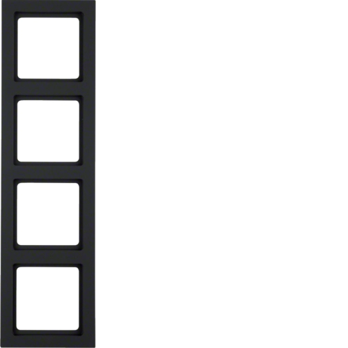 Рамка Berker Q.3 чотиримісна Антрацитовий (10146096)