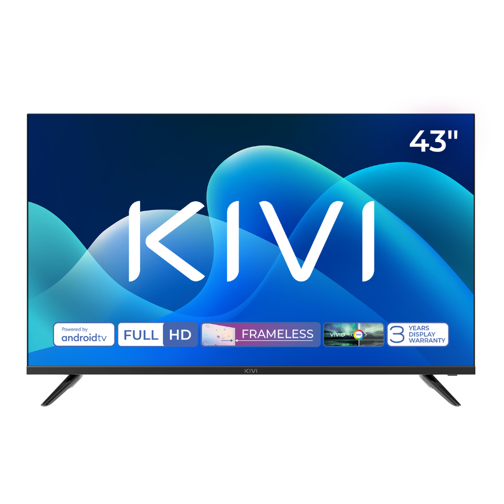 Телевизор KIVI 43F730QB 43" FHD 1920х1080 Smart TV Direct LED Black (d637f29a) - фото 1 Телевизор KIVI 43F730QB 43" FHD 1920х1080 Smart TV Direct LED Black (d637f29a) - фото 1