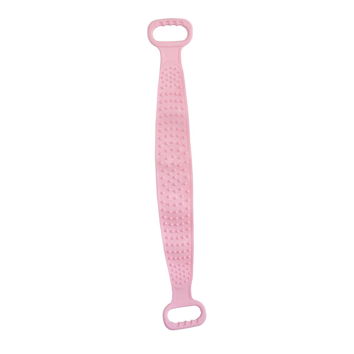 Мочалка массажная двухсторонняя Silica Gel Bath Brush Розовый (1011011-Pink)