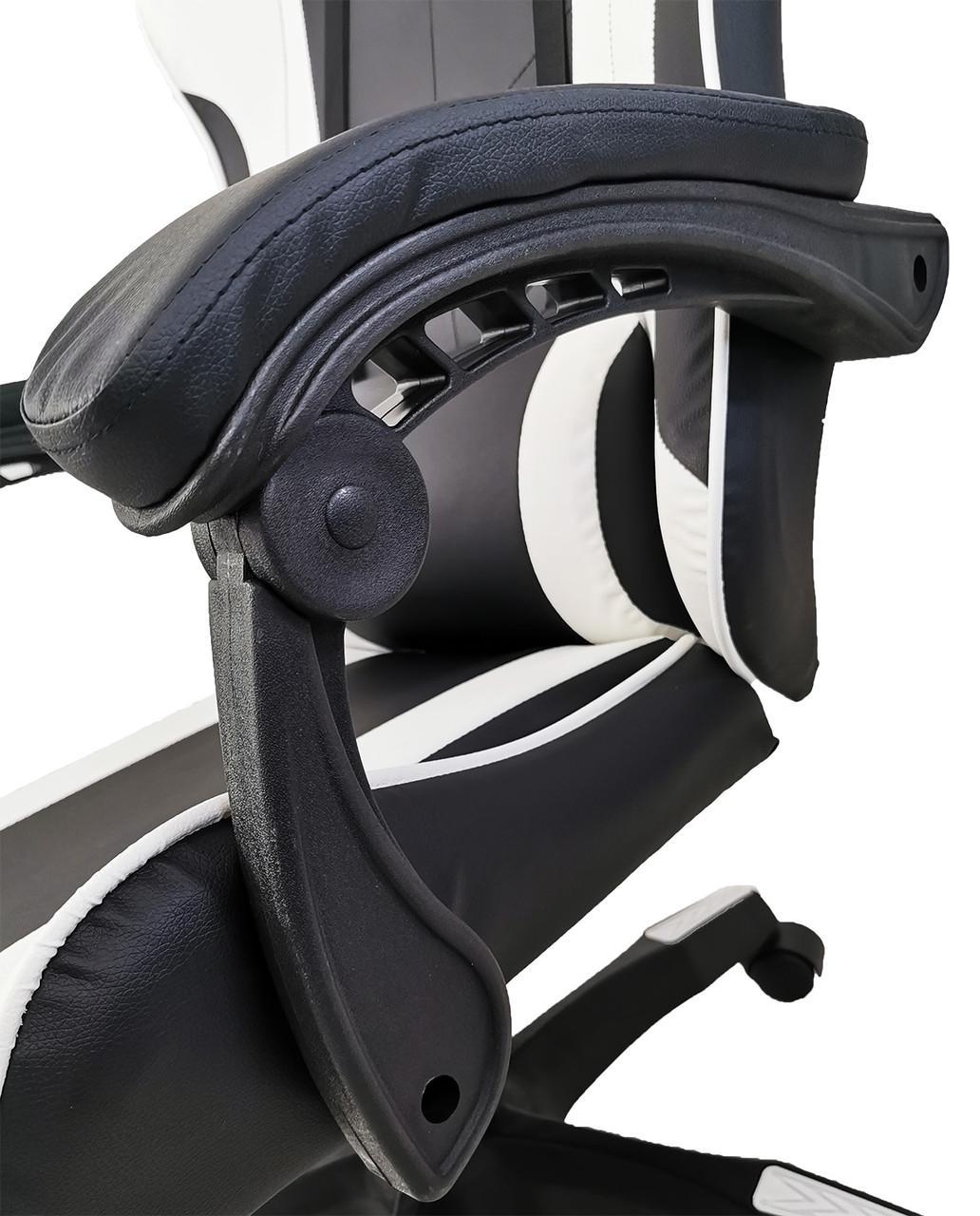 Кресло игровое компьютерное с подушками Racer Pro Белый - фото 4 Кресло игровое компьютерное с подушками Racer Pro Белый - фото 4