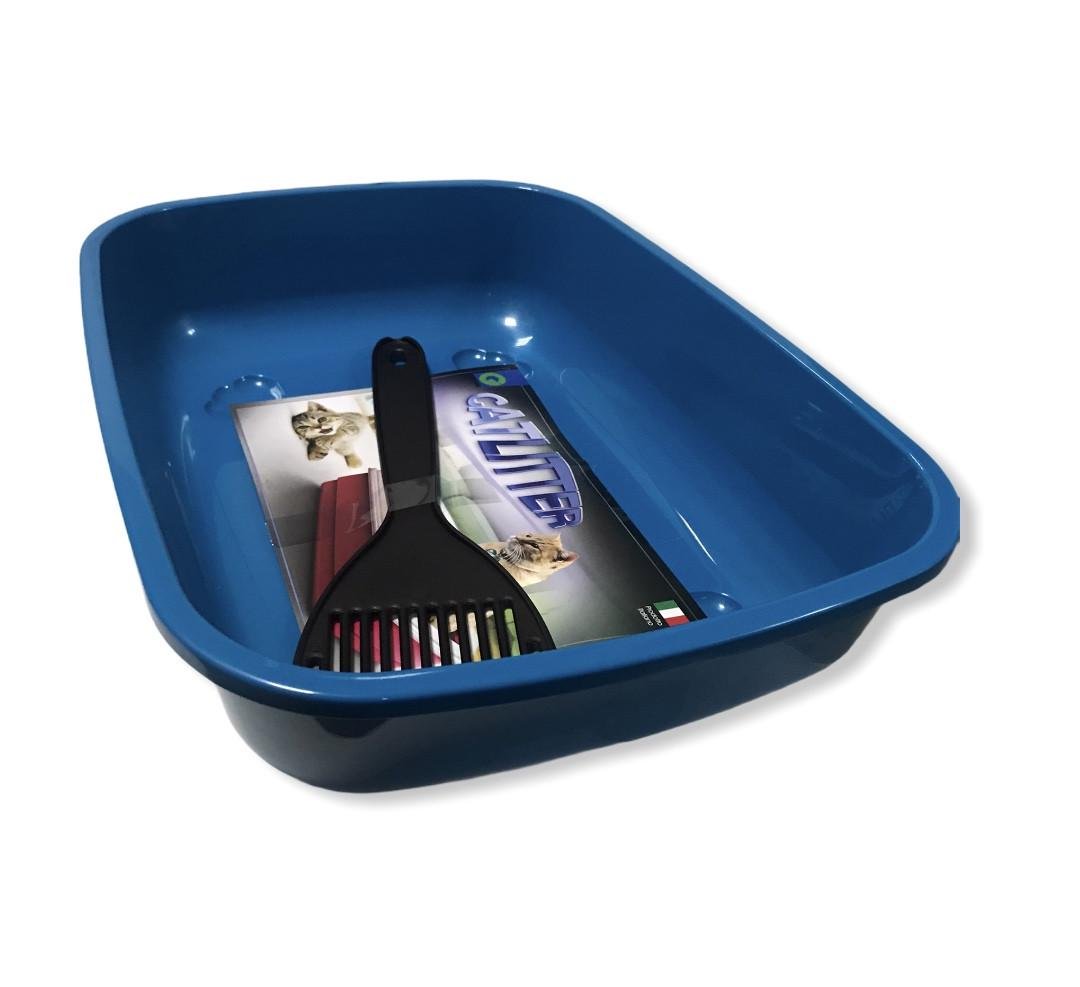 Лоток для животных Georplast с лопаткой 38х28х10,5 см (10549) Лоток для животных Georplast с лопаткой 38х28х10,5 см (10549)