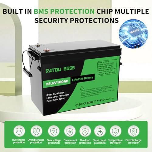 Аккумулятор для ИБП DATOU BOSS LifePo4 100 Ah 24V 2560Wh BMS (AKBS01) - фото 3