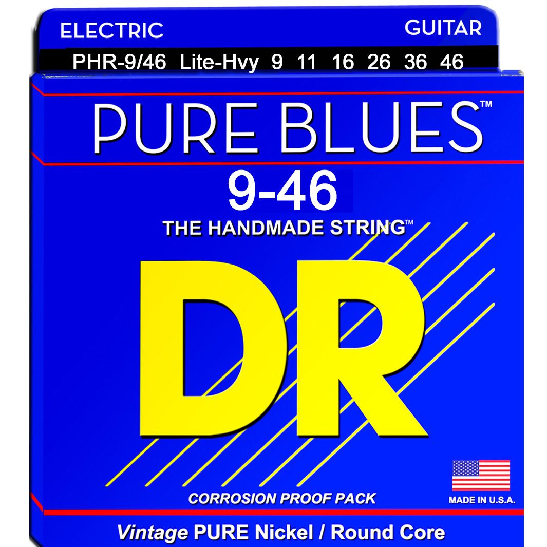 Струны для гитиры DR PHR-9/46 Pure Blues 9-46 Lite&Heavy